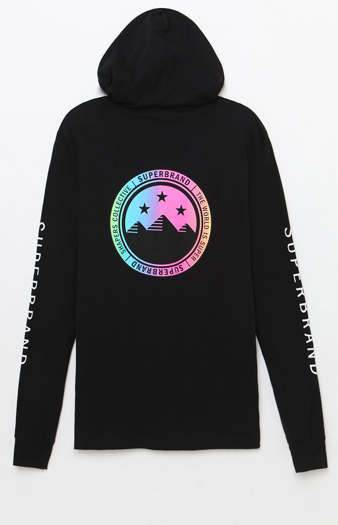superbrand seal hooded long sleeve t-shirt