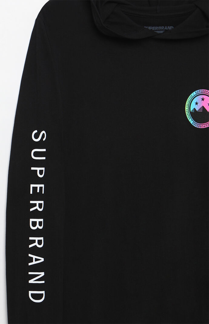superbrand seal hooded long sleeve t-shirt