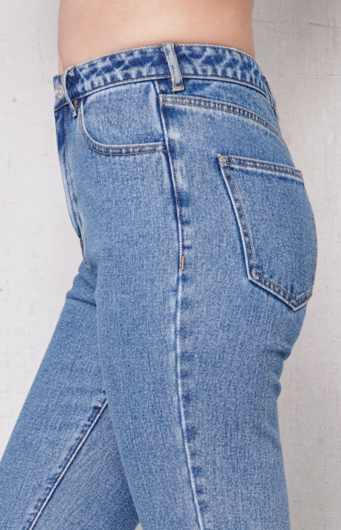 pacsun eco light blue distressed mom jeans