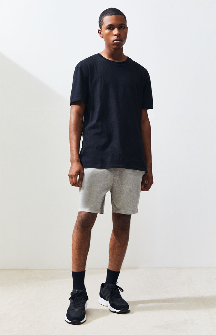 french gray,frenchbrandy pacsun gray french terry active shorts