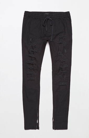 pacsun drop skinny camo cargo jogger pants