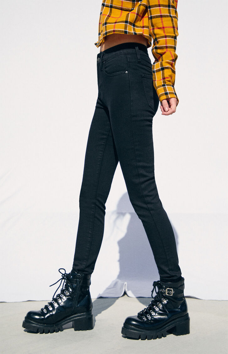 levi's 721 high rise skinny black sheep