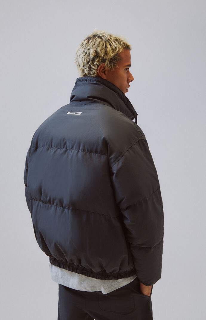 Apparel Fear Of God Essentials Puffer Jacket Black Designer Online
