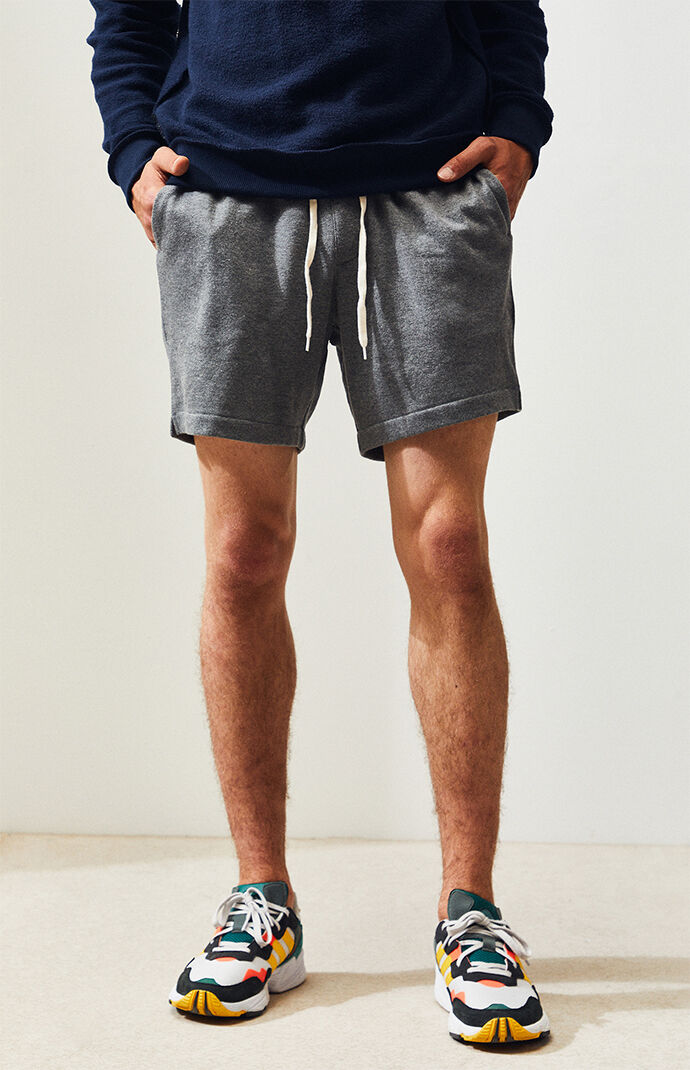 pacsun gray french terry volley shorts