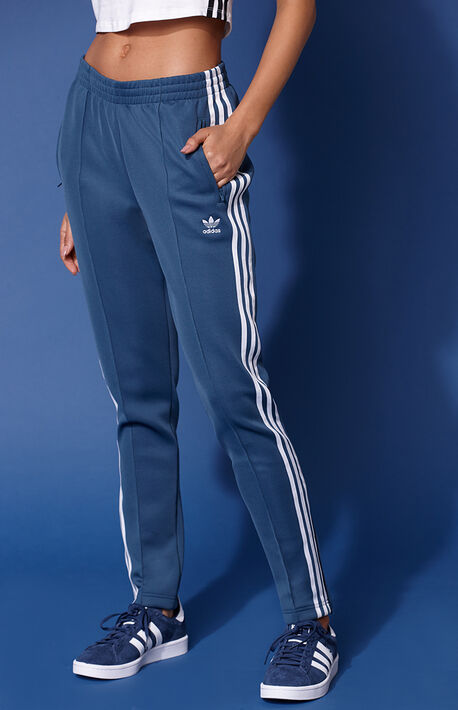 blue track pants womens