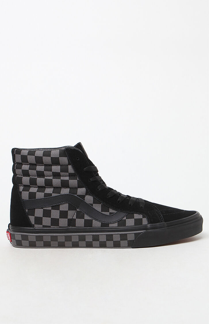 Vans Sk8Hi Reissue Checkerboard Black and Pewter Shoes at