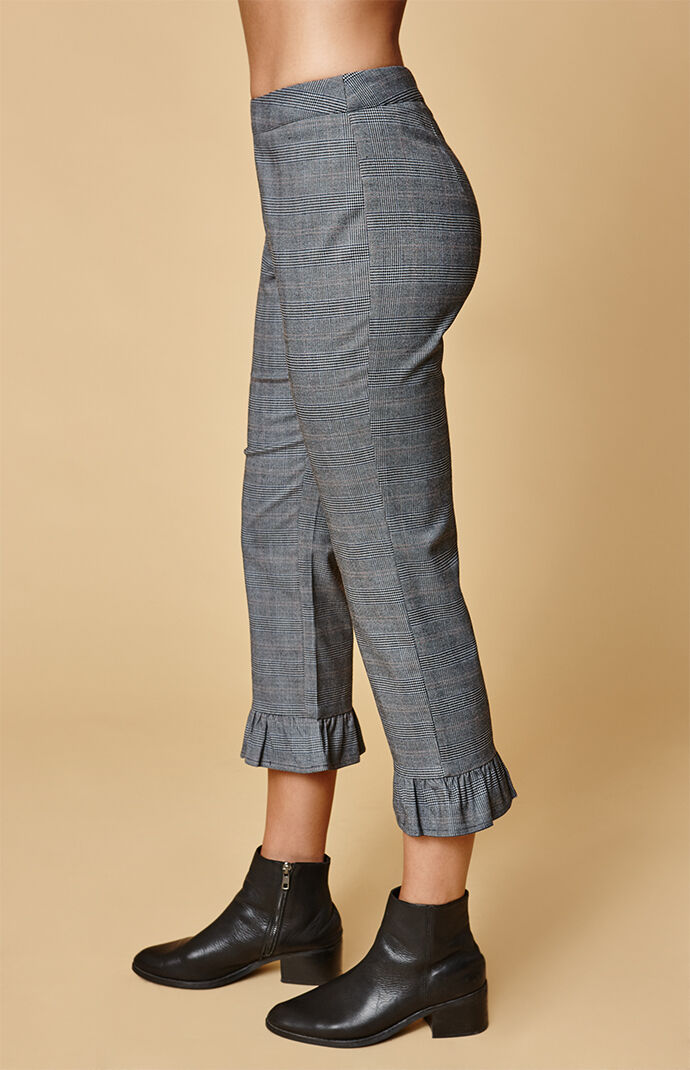 Honey Punch Ruffle Hem Pants At Pacsun Com