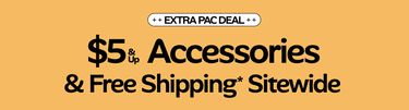 Extra Pac Deal $5 & Up Accessories & Free Shipping* Sitewide