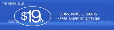 The Denim Sale $19 & Up Jeans, Pants, & Shorts + FREE Shipping