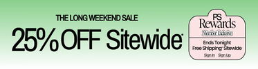 The Long Weekend Sale 25% Off Sitewide*