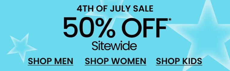 4th of July Sale 50% Off* Sitewide