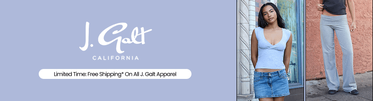 J Galt Limited Time: Free Shipping* On All J.Galt Apparel