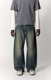 Mens Baggy Barrel Jeans