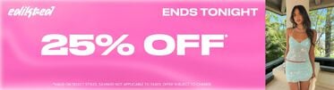 Edikted Ends Tonight 25% Off* *Valid on select styles. Savings not applicable to taxes. Offer subject to change.