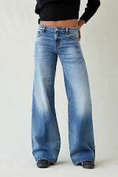 Womens Low Rise Baggy Jeans