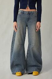 Womens Baggy Boyfriend Jeans