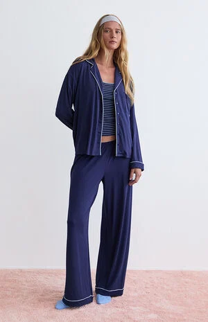 Jersey Knit Pajama Pants image number 1