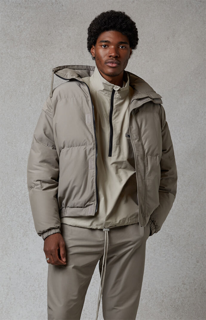 fog essentials hoodie taupe