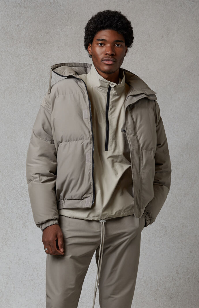Fear Of God - FOG Essentials Taupe Puffer Jacket | PacSun