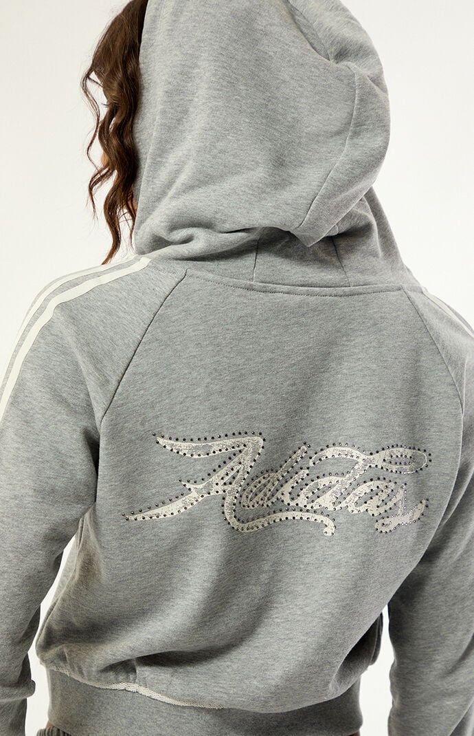 adidas Originals Graphic Cropped Full Zip Hoodie