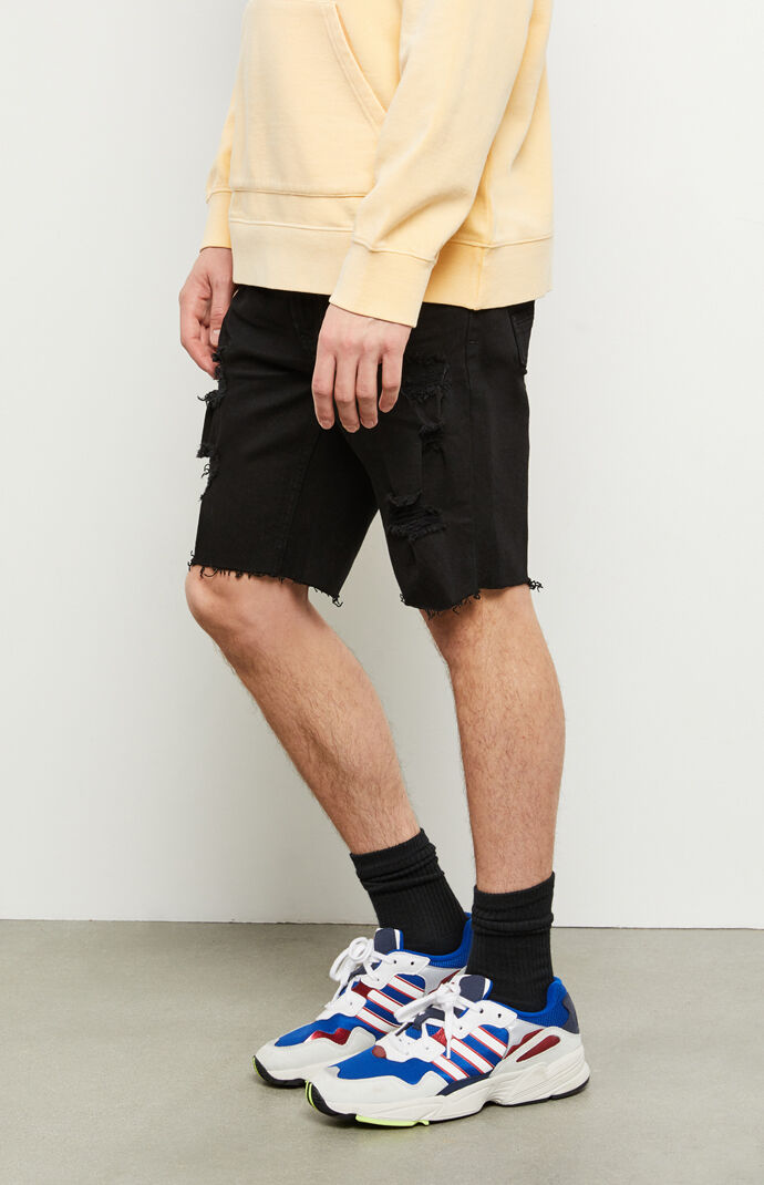 Black Denim Shorts
