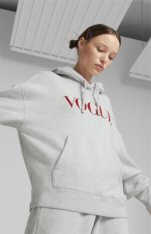Puma x Vogue Heather Grey Oversized Hoodie | PacSun