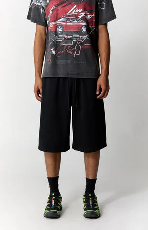 Black Fleece Ultra Baggy Sweat Shorts image number 2