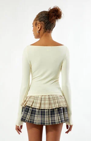 Shaina Long Sleeve Boat Neck Top image number 4