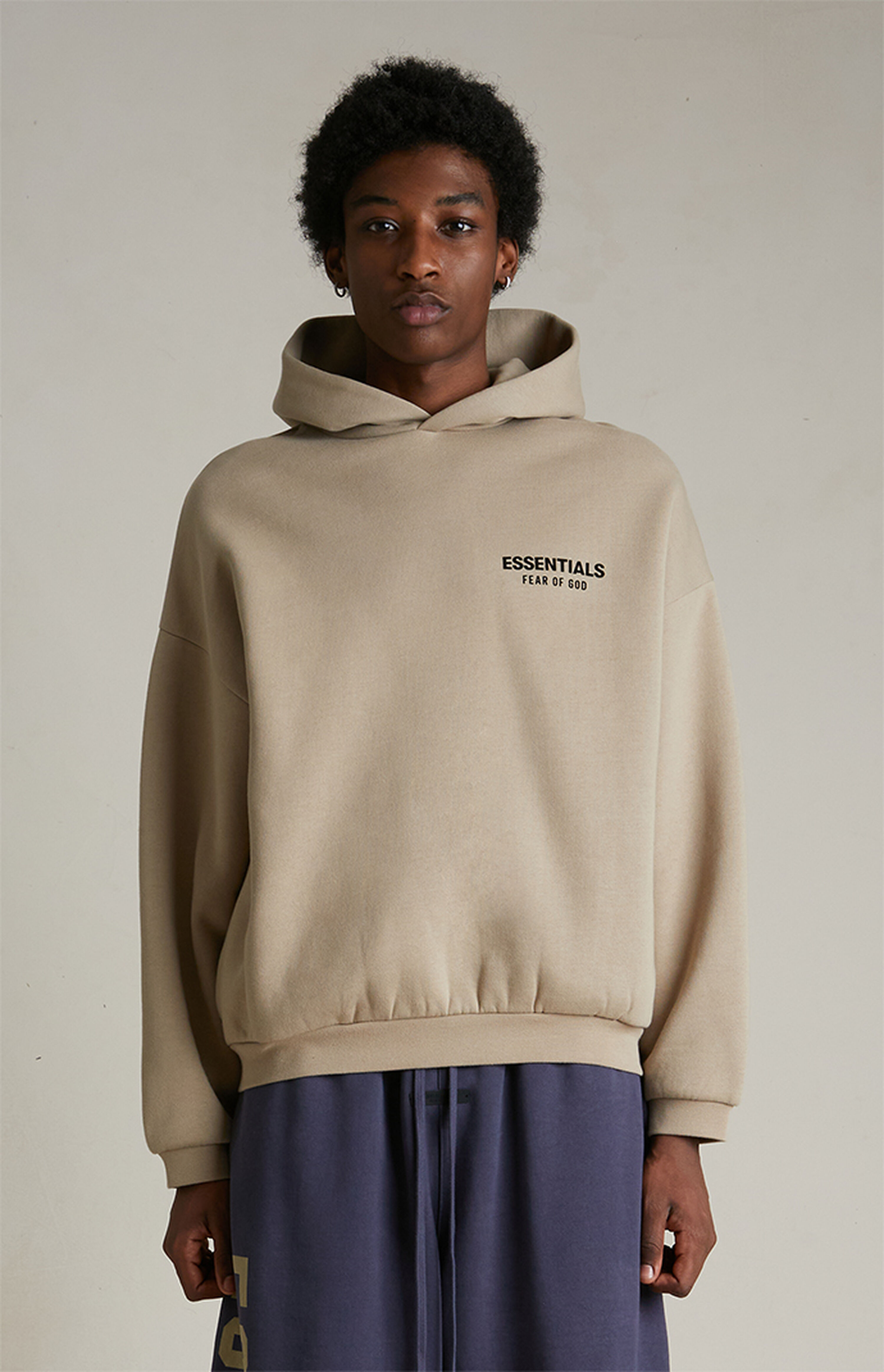 Fear of God ESSENTIALS Desert Sand Fleece Hoodie | Pacsun