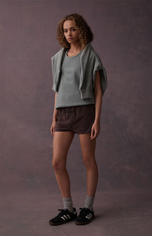 Women's Plum Terry Cloth Beach Shorts image number 6