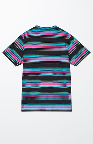 Brandon Neon Light Yarn Dye Stripe T-Shirt image number 2