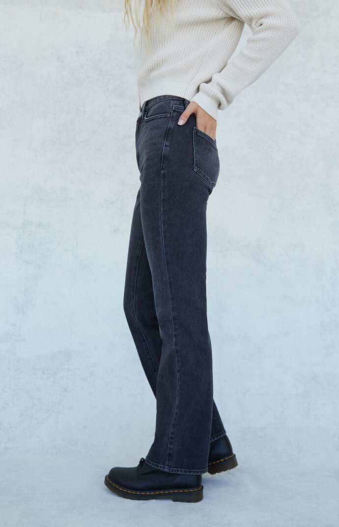 Black Vintage Boot Cut Jeans