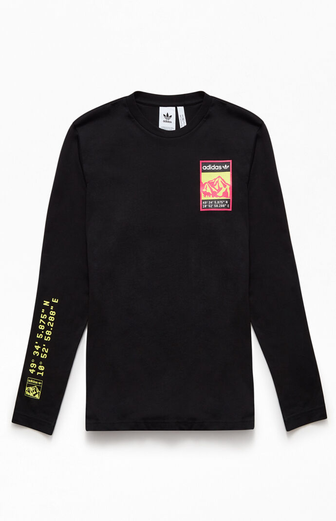 adidas black long sleeve top