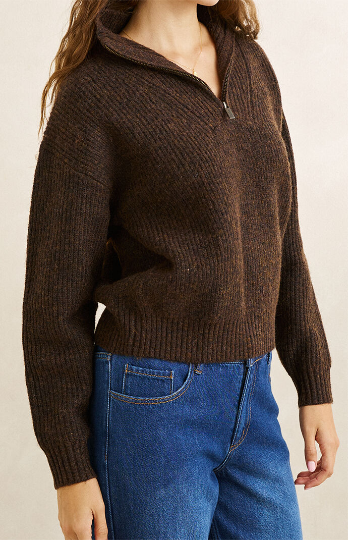 Rhythm Quincy Quarter Zip Sweater