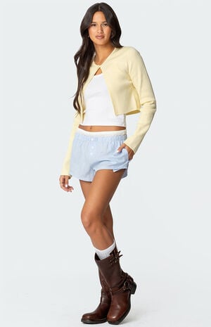 Layered Gingham Boxer Shorts image number 4