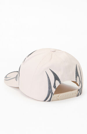 Cream Ascend Logo Snapback Hat image number 3