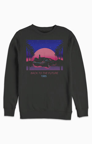 Neon Back To The Future Crew Neck Sweatshirt image number 1