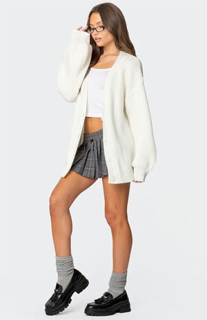 Mathilde Oversized V Neck Cardigan image number 4