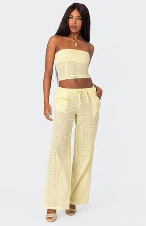 Lemon Lacey Cotton Corset image number 5