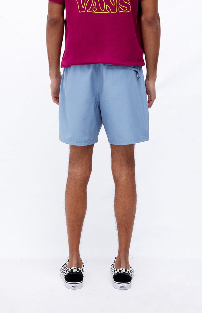 vans purple primary volley shorts