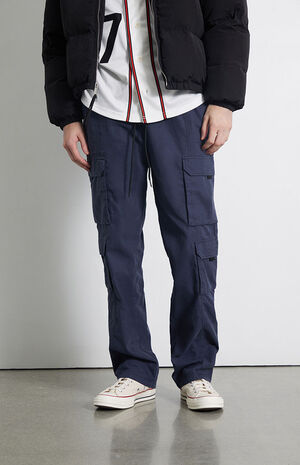 Navy Loose Cargo Pants image number 2
