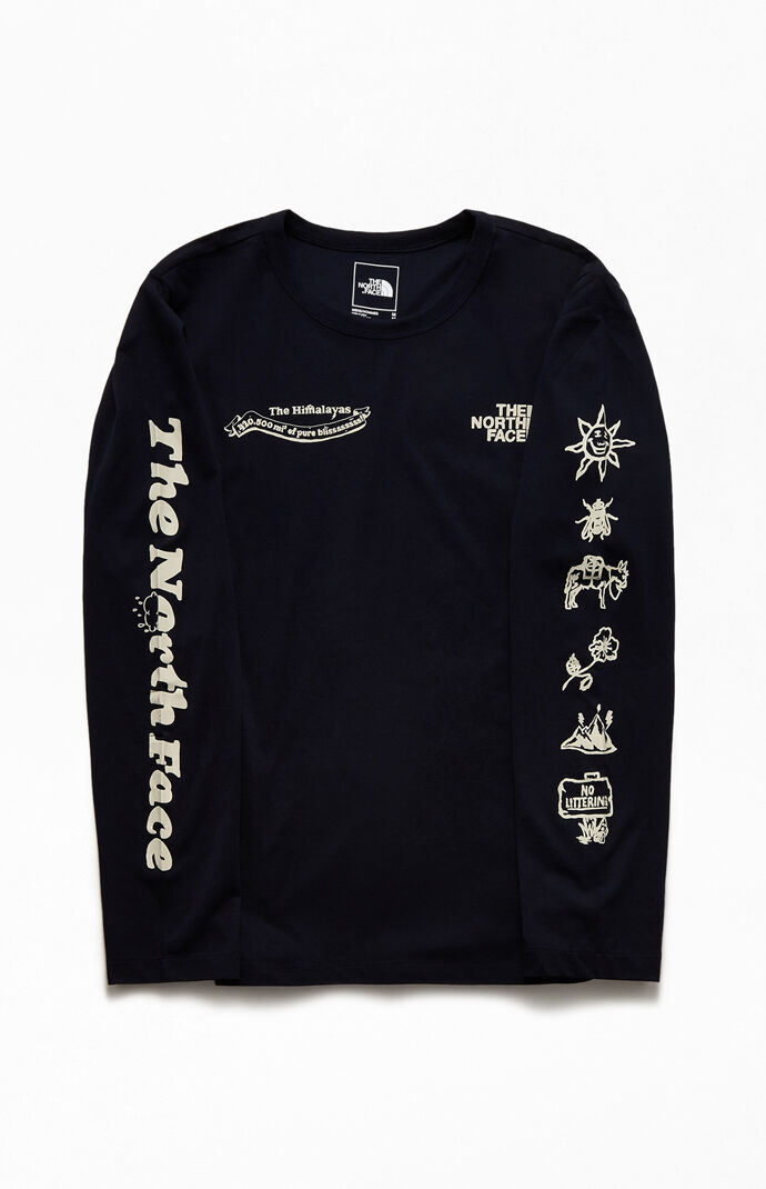 Black Himalayan Bottle Source Long Sleeve T-Shirt