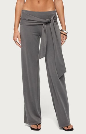 Xyla Straight Leg Tie Pants image number 1