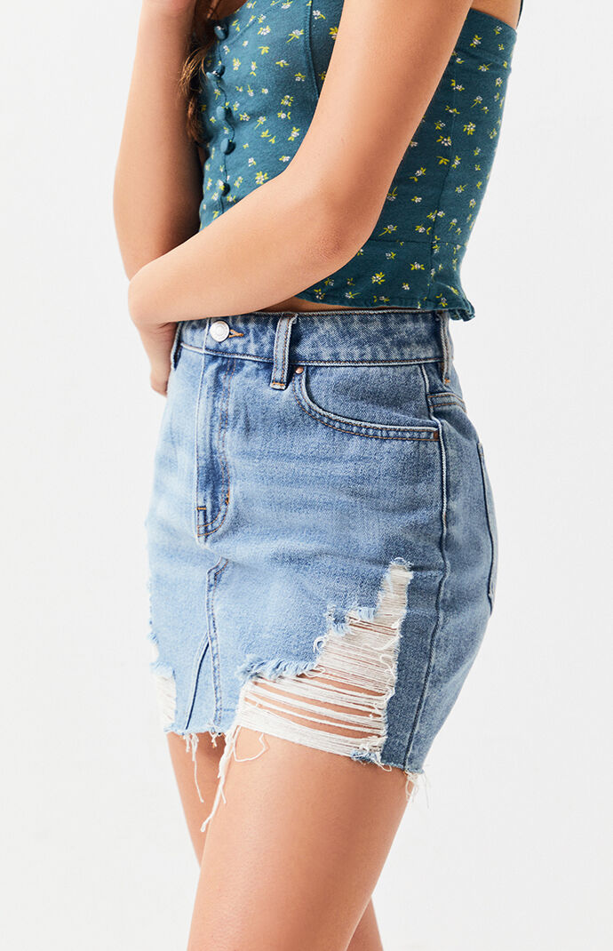 pacsun denim skirt