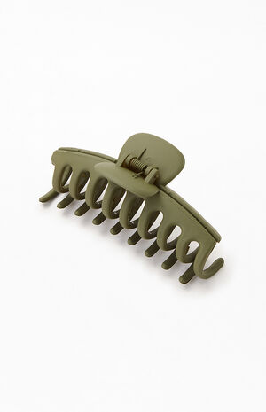 Olive Large Hair Claw Clip image number 1