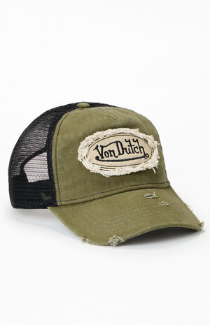 Denim Ripped Trucker Hat image number 1