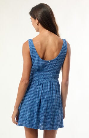 Twilight Dreamer Plaid Mini Dress image number 5
