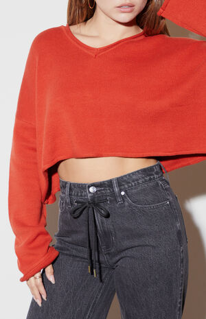 Effie Boxy Cropped Sweater image number 2