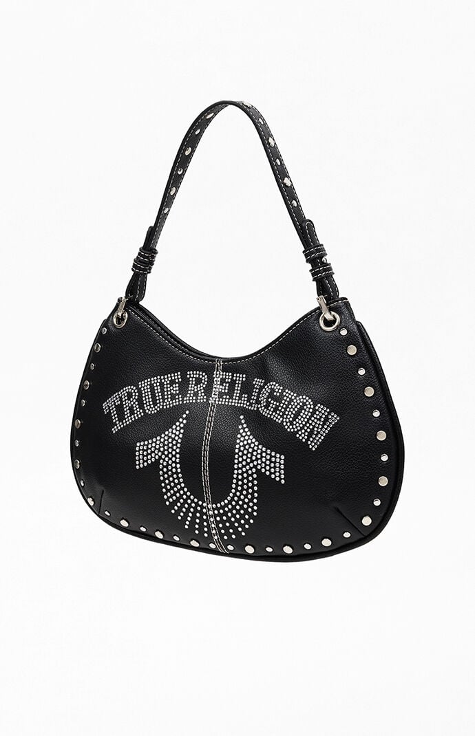 True Religion Studs and Bling Horseshoe Hobo Bag