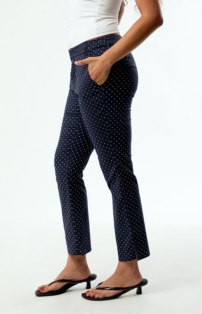 WEWOREWHAT Polka Dot Button Front Pants